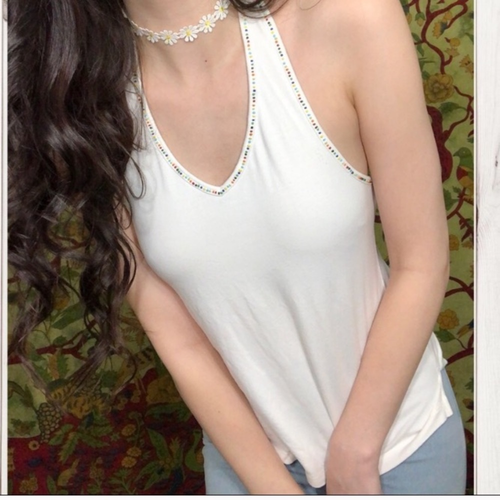 Beaded tank top